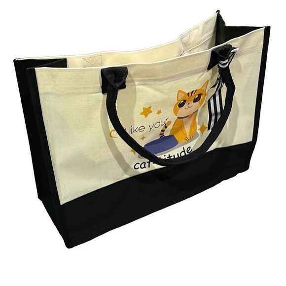 Cat-titude Tote bag 17x12 - Picture 5 of 5